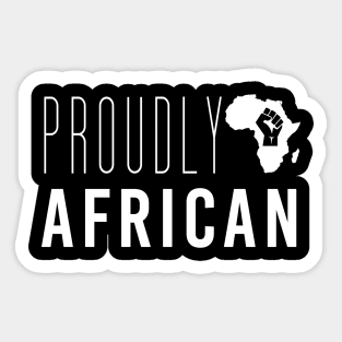 Proudly African Sticker